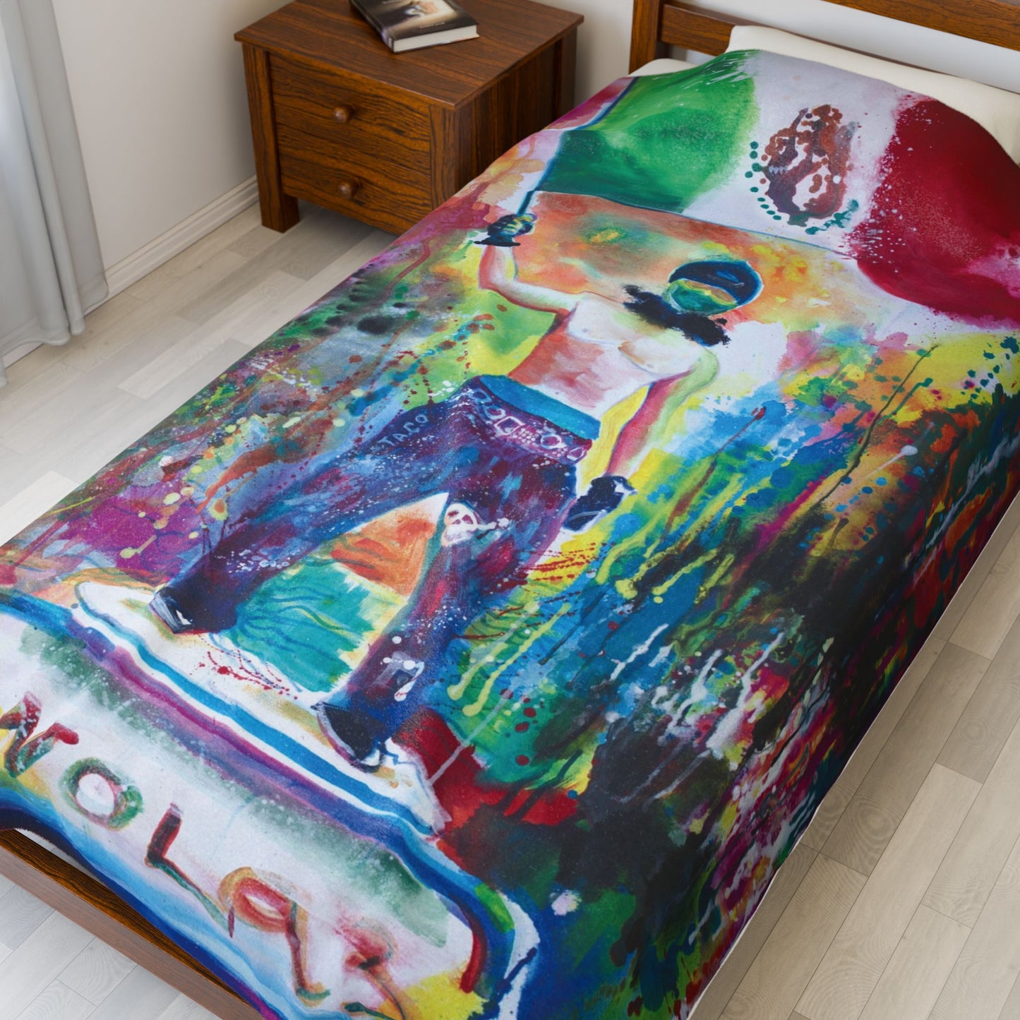 "Resist" Vibrant Velveteen Plush Blanket