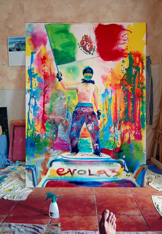 "Resist" by Justin Moreno - Original. SOLD